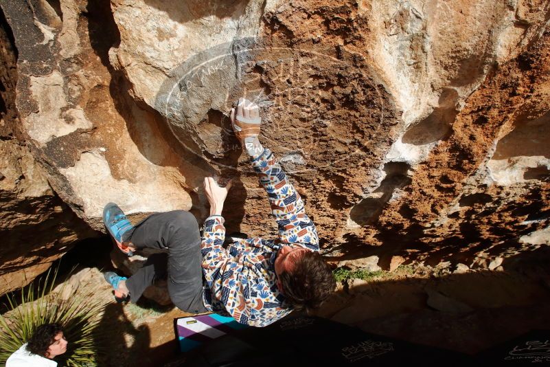 Bouldering in Hueco Tanks on 02/17/2020 with Blue Lizard Climbing and Yoga

Filename: SRM_20200217_1610030.jpg
Aperture: f/8.0
Shutter Speed: 1/500
Body: Canon EOS-1D Mark II
Lens: Canon EF 16-35mm f/2.8 L