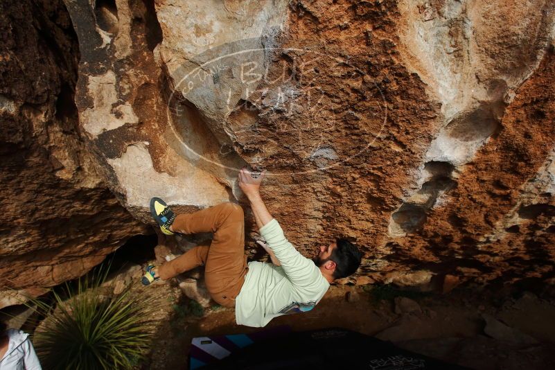 Bouldering in Hueco Tanks on 02/17/2020 with Blue Lizard Climbing and Yoga

Filename: SRM_20200217_1626351.jpg
Aperture: f/6.3
Shutter Speed: 1/500
Body: Canon EOS-1D Mark II
Lens: Canon EF 16-35mm f/2.8 L