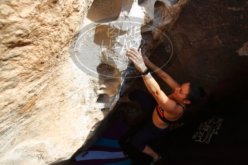 Bouldering in Hueco Tanks on 02/17/2020 with Blue Lizard Climbing and Yoga
Filename: SRM_20200217_1638050.jpg
Aperture: f/5.0
Shutter Speed: 1/320
Body: Canon EOS-1D Mark II
Lens: Canon EF 16-35mm f/2.8 L
