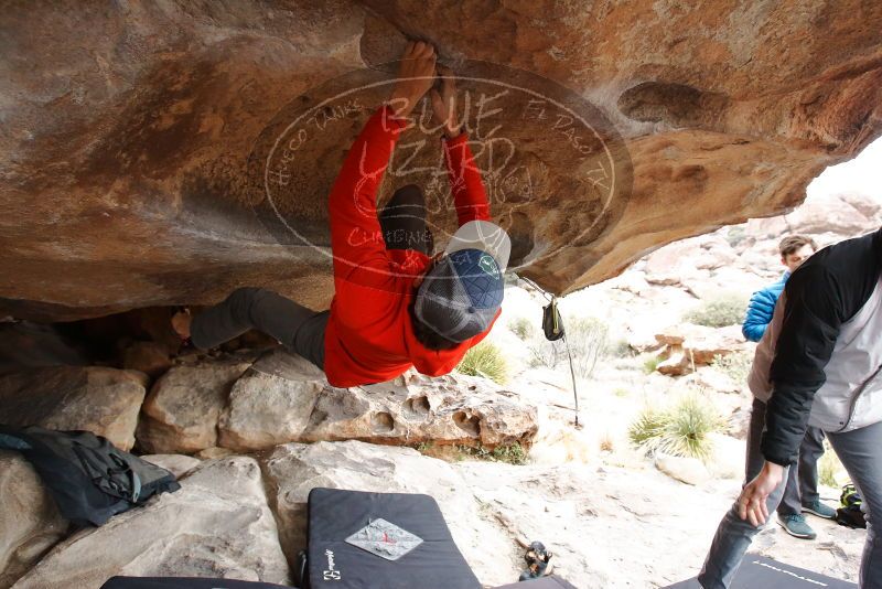 Bouldering in Hueco Tanks on 02/21/2020 with Blue Lizard Climbing and Yoga

Filename: SRM_20200221_1119230.jpg
Aperture: f/4.5
Shutter Speed: 1/250
Body: Canon EOS-1D Mark II
Lens: Canon EF 16-35mm f/2.8 L