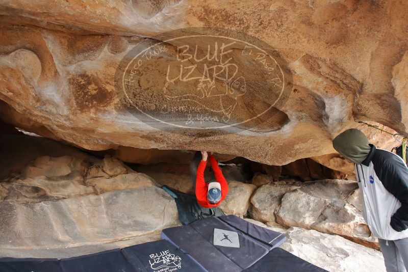 Bouldering in Hueco Tanks on 02/21/2020 with Blue Lizard Climbing and Yoga
Filename: SRM_20200221_1122040.jpg
Aperture: f/4.0
Shutter Speed: 1/250
Body: Canon EOS-1D Mark II
Lens: Canon EF 16-35mm f/2.8 L