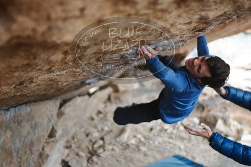Bouldering in Hueco Tanks on 02/21/2020 with Blue Lizard Climbing and Yoga

Filename: SRM_20200221_1205450.jpg
Aperture: f/2.0
Shutter Speed: 1/500
Body: Canon EOS-1D Mark II
Lens: Canon EF 50mm f/1.8 II