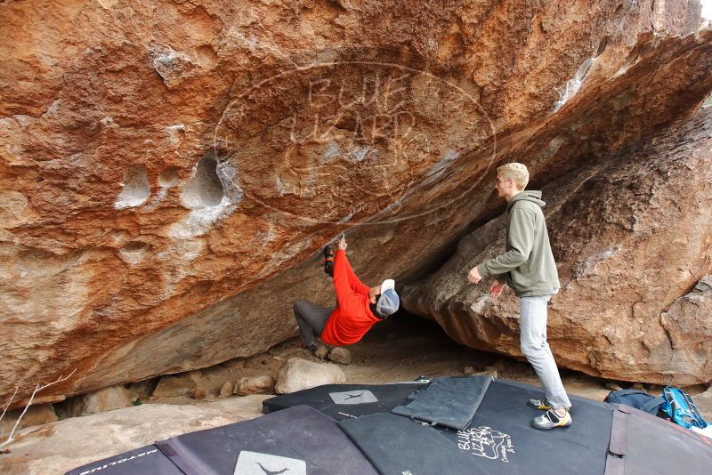 Bouldering in Hueco Tanks on 02/21/2020 with Blue Lizard Climbing and Yoga
Filename: SRM_20200221_1336060.jpg
Aperture: f/5.6
Shutter Speed: 1/320
Body: Canon EOS-1D Mark II
Lens: Canon EF 16-35mm f/2.8 L