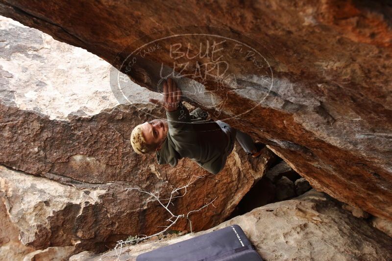 Bouldering in Hueco Tanks on 02/21/2020 with Blue Lizard Climbing and Yoga

Filename: SRM_20200221_1416180.jpg
Aperture: f/5.0
Shutter Speed: 1/320
Body: Canon EOS-1D Mark II
Lens: Canon EF 16-35mm f/2.8 L