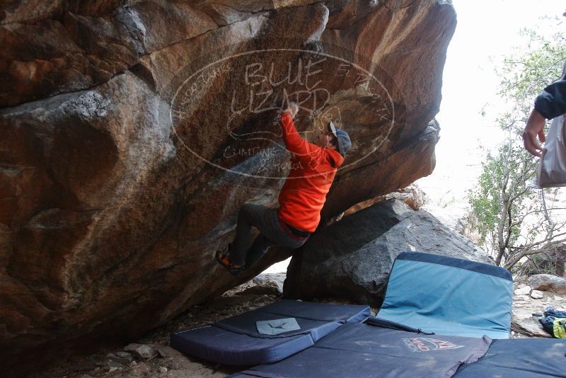 Bouldering in Hueco Tanks on 02/21/2020 with Blue Lizard Climbing and Yoga

Filename: SRM_20200221_1432290.jpg
Aperture: f/5.0
Shutter Speed: 1/250
Body: Canon EOS-1D Mark II
Lens: Canon EF 16-35mm f/2.8 L