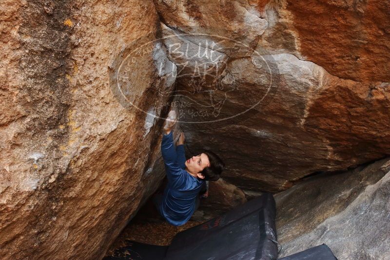Bouldering in Hueco Tanks on 02/21/2020 with Blue Lizard Climbing and Yoga
Filename: SRM_20200221_1635000.jpg
Aperture: f/5.0
Shutter Speed: 1/250
Body: Canon EOS-1D Mark II
Lens: Canon EF 16-35mm f/2.8 L