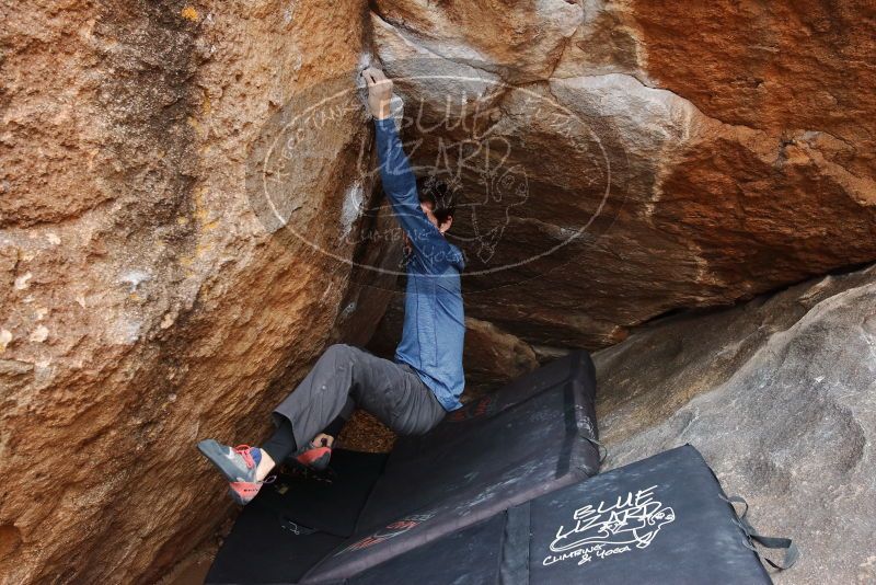 Bouldering in Hueco Tanks on 02/21/2020 with Blue Lizard Climbing and Yoga

Filename: SRM_20200221_1635080.jpg
Aperture: f/5.0
Shutter Speed: 1/250
Body: Canon EOS-1D Mark II
Lens: Canon EF 16-35mm f/2.8 L