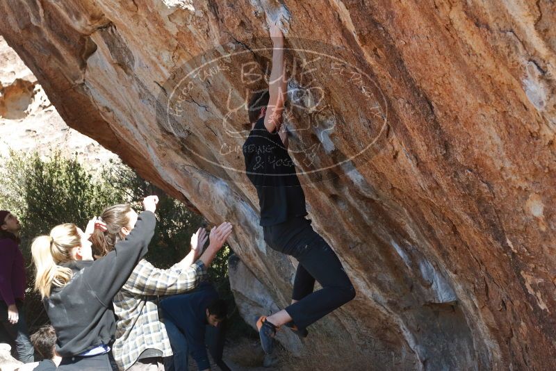 Bouldering in Hueco Tanks on 02/25/2020 with Blue Lizard Climbing and Yoga

Filename: SRM_20200225_1222380.jpg
Aperture: f/5.0
Shutter Speed: 1/320
Body: Canon EOS-1D Mark II
Lens: Canon EF 50mm f/1.8 II