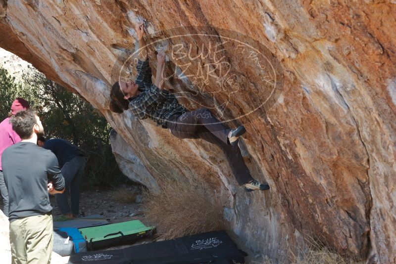 Bouldering in Hueco Tanks on 02/25/2020 with Blue Lizard Climbing and Yoga
Filename: SRM_20200225_1227050.jpg
Aperture: f/4.5
Shutter Speed: 1/320
Body: Canon EOS-1D Mark II
Lens: Canon EF 50mm f/1.8 II