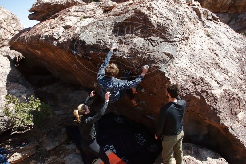Bouldering in Hueco Tanks on 02/25/2020 with Blue Lizard Climbing and Yoga

Filename: SRM_20200225_1351060.jpg
Aperture: f/7.1
Shutter Speed: 1/250
Body: Canon EOS-1D Mark II
Lens: Canon EF 16-35mm f/2.8 L