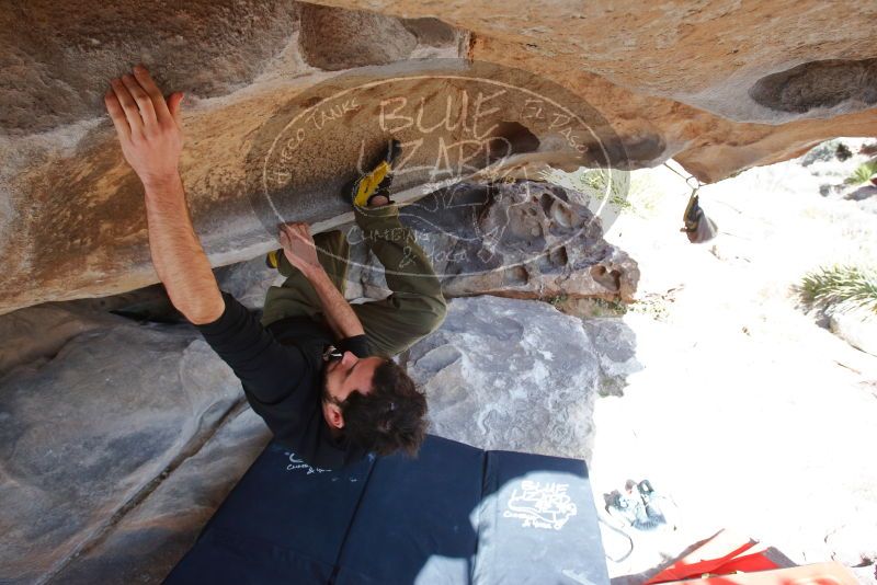 Bouldering in Hueco Tanks on 02/25/2020 with Blue Lizard Climbing and Yoga

Filename: SRM_20200225_1525380.jpg
Aperture: f/7.1
Shutter Speed: 1/250
Body: Canon EOS-1D Mark II
Lens: Canon EF 16-35mm f/2.8 L