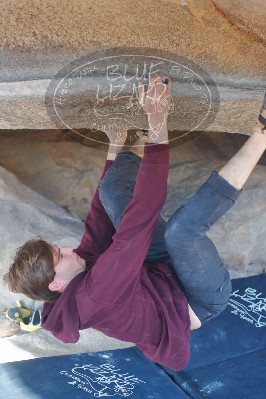 Bouldering in Hueco Tanks on 02/25/2020 with Blue Lizard Climbing and Yoga

Filename: SRM_20200225_1624460.jpg
Aperture: f/3.2
Shutter Speed: 1/320
Body: Canon EOS-1D Mark II
Lens: Canon EF 50mm f/1.8 II