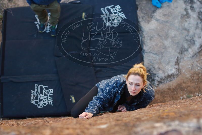 Bouldering in Hueco Tanks on 02/25/2020 with Blue Lizard Climbing and Yoga
Filename: SRM_20200225_1710490.jpg
Aperture: f/3.2
Shutter Speed: 1/320
Body: Canon EOS-1D Mark II
Lens: Canon EF 50mm f/1.8 II