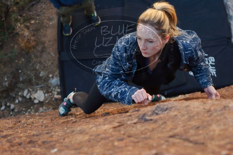 Bouldering in Hueco Tanks on 02/25/2020 with Blue Lizard Climbing and Yoga
Filename: SRM_20200225_1712110.jpg
Aperture: f/4.0
Shutter Speed: 1/320
Body: Canon EOS-1D Mark II
Lens: Canon EF 50mm f/1.8 II