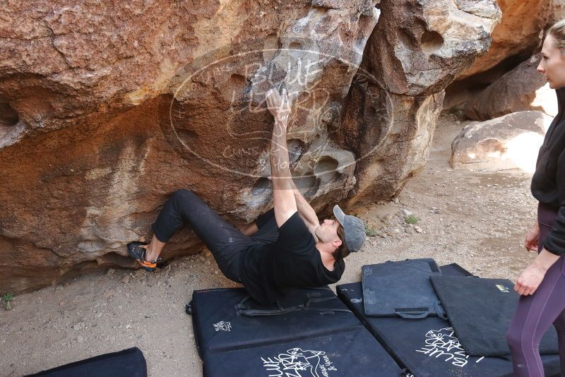 Bouldering in Hueco Tanks on 02/28/2020 with Blue Lizard Climbing and Yoga
Filename: SRM_20200228_1158470.jpg
Aperture: f/4.5
Shutter Speed: 1/250
Body: Canon EOS-1D Mark II
Lens: Canon EF 16-35mm f/2.8 L