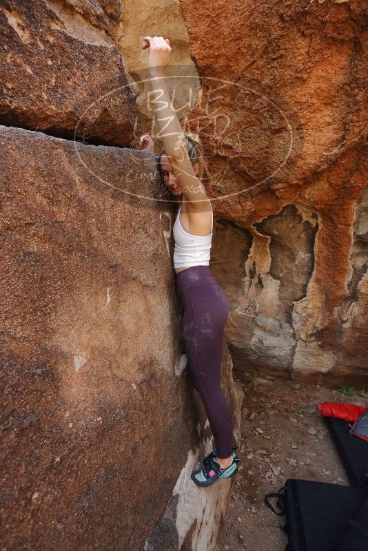 Bouldering in Hueco Tanks on 02/28/2020 with Blue Lizard Climbing and Yoga

Filename: SRM_20200228_1229500.jpg
Aperture: f/6.3
Shutter Speed: 1/250
Body: Canon EOS-1D Mark II
Lens: Canon EF 16-35mm f/2.8 L