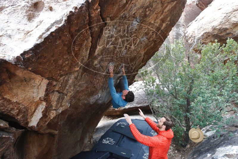 Bouldering in Hueco Tanks on 02/28/2020 with Blue Lizard Climbing and Yoga
Filename: SRM_20200228_1331560.jpg
Aperture: f/5.6
Shutter Speed: 1/250
Body: Canon EOS-1D Mark II
Lens: Canon EF 16-35mm f/2.8 L