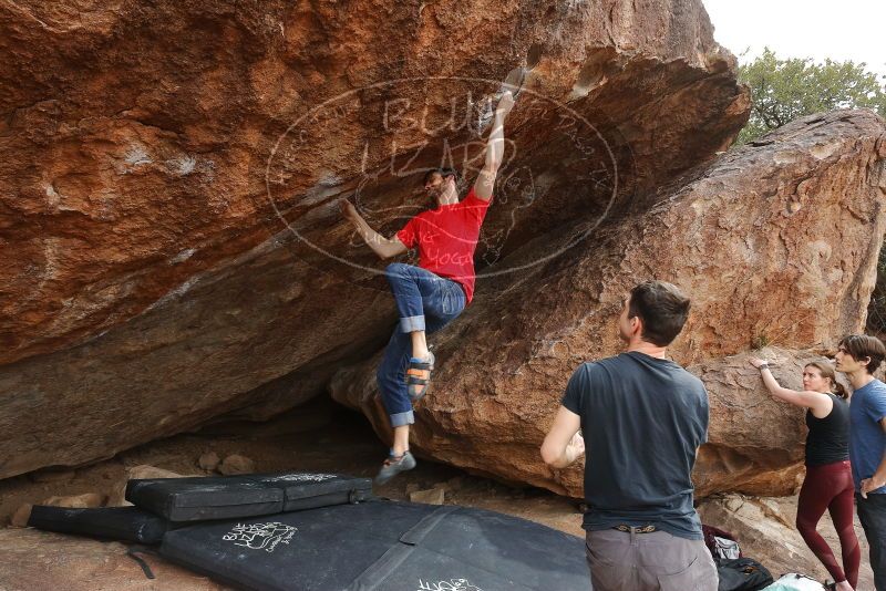 Bouldering in Hueco Tanks on 02/28/2020 with Blue Lizard Climbing and Yoga
Filename: SRM_20200228_1448181.jpg
Aperture: f/9.0
Shutter Speed: 1/250
Body: Canon EOS-1D Mark II
Lens: Canon EF 16-35mm f/2.8 L