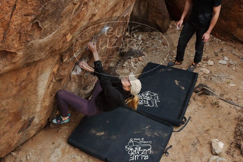 Bouldering in Hueco Tanks on 02/28/2020 with Blue Lizard Climbing and Yoga
Filename: SRM_20200228_1458470.jpg
Aperture: f/8.0
Shutter Speed: 1/250
Body: Canon EOS-1D Mark II
Lens: Canon EF 16-35mm f/2.8 L