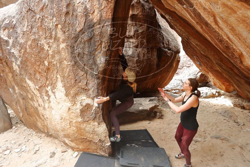 Bouldering in Hueco Tanks on 02/28/2020 with Blue Lizard Climbing and Yoga

Filename: SRM_20200228_1546350.jpg
Aperture: f/5.0
Shutter Speed: 1/250
Body: Canon EOS-1D Mark II
Lens: Canon EF 16-35mm f/2.8 L