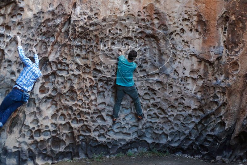 Bouldering in Hueco Tanks on 02/28/2020 with Blue Lizard Climbing and Yoga

Filename: SRM_20200228_1648040.jpg
Aperture: f/3.2
Shutter Speed: 1/160
Body: Canon EOS-1D Mark II
Lens: Canon EF 50mm f/1.8 II
