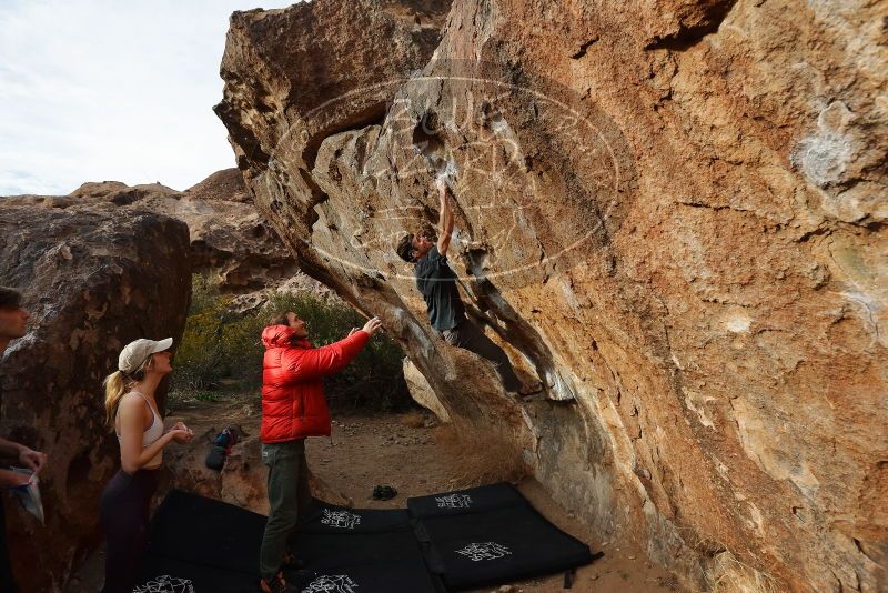 Bouldering in Hueco Tanks on 02/28/2020 with Blue Lizard Climbing and Yoga

Filename: SRM_20200228_1758140.jpg
Aperture: f/5.0
Shutter Speed: 1/400
Body: Canon EOS-1D Mark II
Lens: Canon EF 16-35mm f/2.8 L