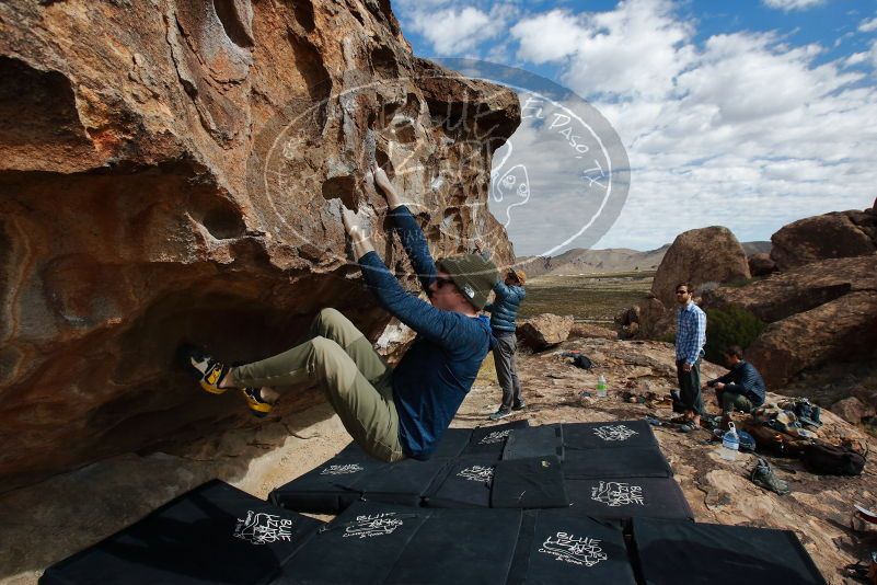 Bouldering in Hueco Tanks on 02/29/2020 with Blue Lizard Climbing and Yoga
Filename: SRM_20200229_1118260.jpg
Aperture: f/8.0
Shutter Speed: 1/320
Body: Canon EOS-1D Mark II
Lens: Canon EF 16-35mm f/2.8 L