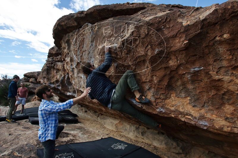 Bouldering in Hueco Tanks on 02/29/2020 with Blue Lizard Climbing and Yoga
Filename: SRM_20200229_1149400.jpg
Aperture: f/5.6
Shutter Speed: 1/250
Body: Canon EOS-1D Mark II
Lens: Canon EF 16-35mm f/2.8 L
