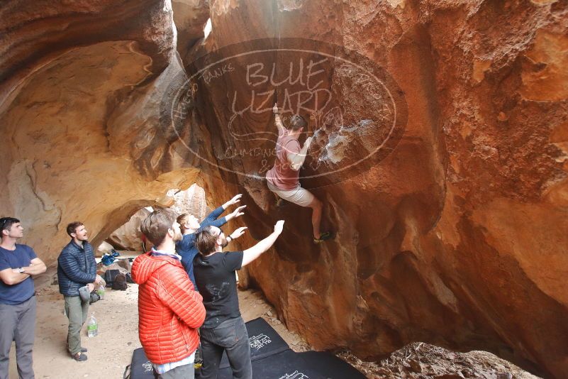 Bouldering in Hueco Tanks on 02/29/2020 with Blue Lizard Climbing and Yoga
Filename: SRM_20200229_1404250.jpg
Aperture: f/3.2
Shutter Speed: 1/250
Body: Canon EOS-1D Mark II
Lens: Canon EF 16-35mm f/2.8 L