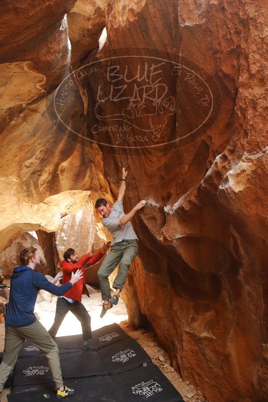 Bouldering in Hueco Tanks on 02/29/2020 with Blue Lizard Climbing and Yoga

Filename: SRM_20200229_1412360.jpg
Aperture: f/5.0
Shutter Speed: 1/250
Body: Canon EOS-1D Mark II
Lens: Canon EF 16-35mm f/2.8 L