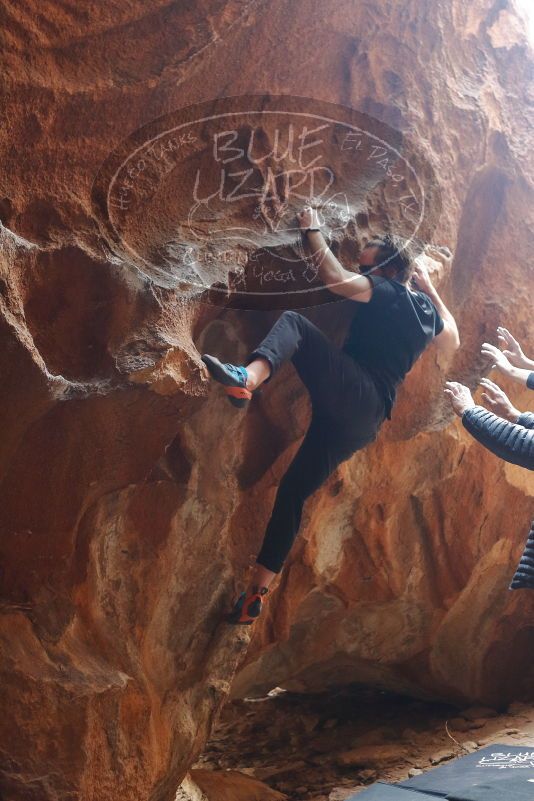 Bouldering in Hueco Tanks on 02/29/2020 with Blue Lizard Climbing and Yoga
Filename: SRM_20200229_1426320.jpg
Aperture: f/2.8
Shutter Speed: 1/250
Body: Canon EOS-1D Mark II
Lens: Canon EF 50mm f/1.8 II