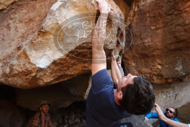 Bouldering in Hueco Tanks on 02/29/2020 with Blue Lizard Climbing and Yoga
Filename: SRM_20200229_1545410.jpg
Aperture: f/5.6
Shutter Speed: 1/250
Body: Canon EOS-1D Mark II
Lens: Canon EF 16-35mm f/2.8 L