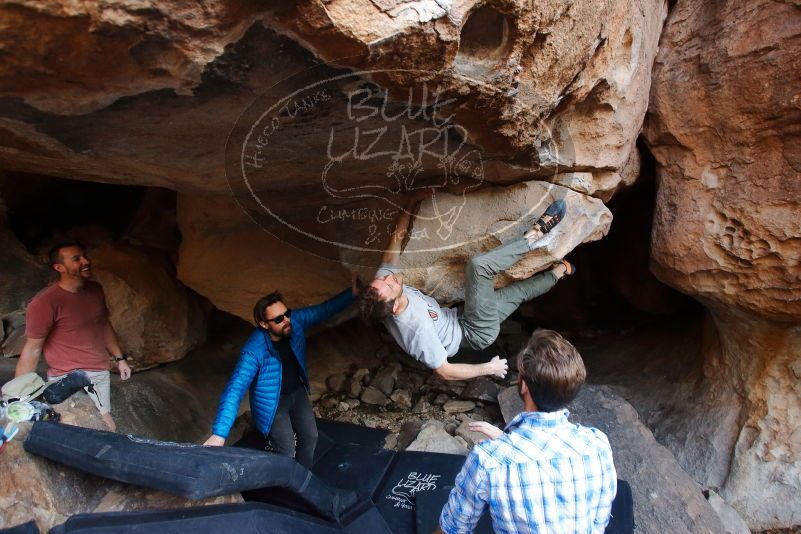 Bouldering in Hueco Tanks on 02/29/2020 with Blue Lizard Climbing and Yoga
Filename: SRM_20200229_1558300.jpg
Aperture: f/4.0
Shutter Speed: 1/250
Body: Canon EOS-1D Mark II
Lens: Canon EF 16-35mm f/2.8 L