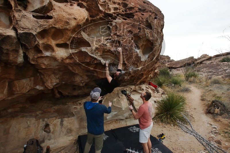 Bouldering in Hueco Tanks on 02/29/2020 with Blue Lizard Climbing and Yoga
Filename: SRM_20200229_1642260.jpg
Aperture: f/4.5
Shutter Speed: 1/400
Body: Canon EOS-1D Mark II
Lens: Canon EF 16-35mm f/2.8 L