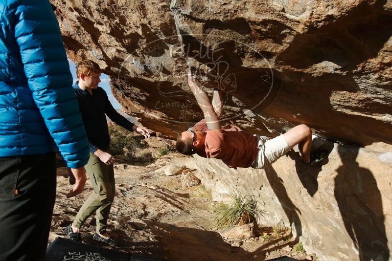Bouldering in Hueco Tanks on 02/29/2020 with Blue Lizard Climbing and Yoga

Filename: SRM_20200229_1724440.jpg
Aperture: f/6.3
Shutter Speed: 1/500
Body: Canon EOS-1D Mark II
Lens: Canon EF 16-35mm f/2.8 L