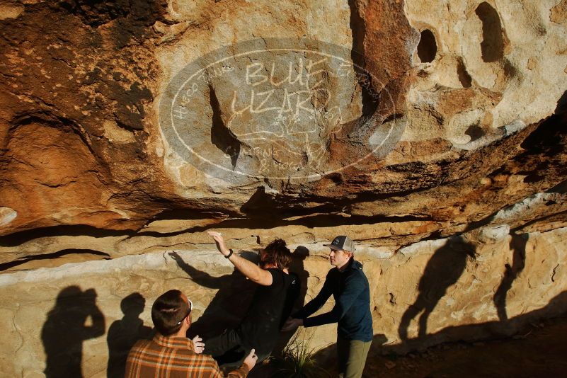 Bouldering in Hueco Tanks on 02/29/2020 with Blue Lizard Climbing and Yoga
Filename: SRM_20200229_1811000.jpg
Aperture: f/8.0
Shutter Speed: 1/400
Body: Canon EOS-1D Mark II
Lens: Canon EF 16-35mm f/2.8 L