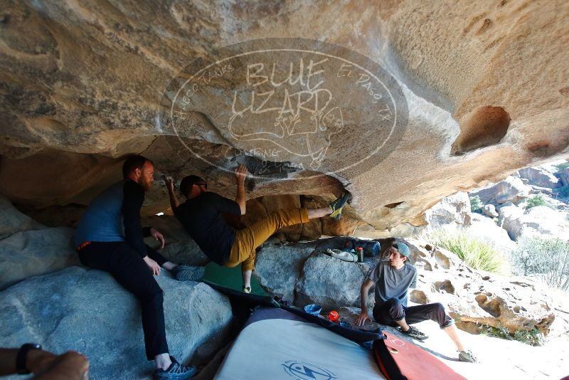 Bouldering in Hueco Tanks on 03/07/2020 with Blue Lizard Climbing and Yoga
Filename: SRM_20200307_1131410.jpg
Aperture: f/4.0
Shutter Speed: 1/320
Body: Canon EOS-1D Mark II
Lens: Canon EF 16-35mm f/2.8 L