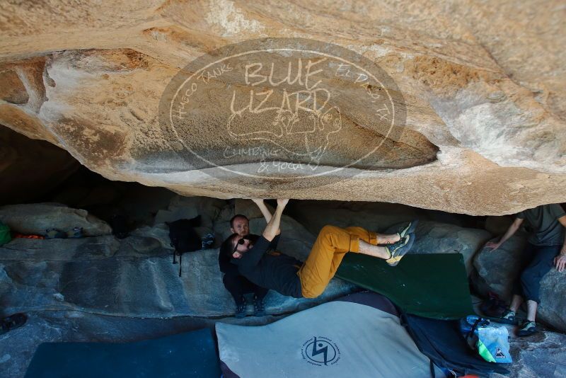 Bouldering in Hueco Tanks on 03/07/2020 with Blue Lizard Climbing and Yoga
Filename: SRM_20200307_1140020.jpg
Aperture: f/5.6
Shutter Speed: 1/400
Body: Canon EOS-1D Mark II
Lens: Canon EF 16-35mm f/2.8 L