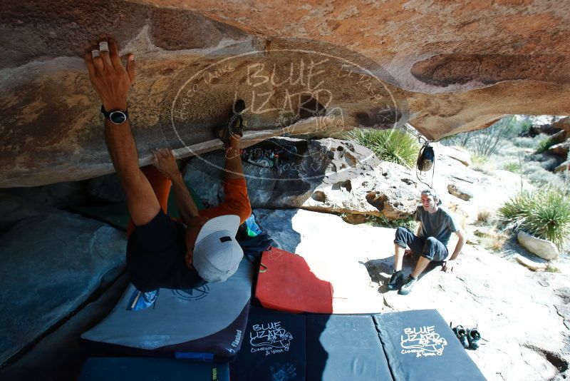 Bouldering in Hueco Tanks on 03/07/2020 with Blue Lizard Climbing and Yoga
Filename: SRM_20200307_1141500.jpg
Aperture: f/5.6
Shutter Speed: 1/500
Body: Canon EOS-1D Mark II
Lens: Canon EF 16-35mm f/2.8 L