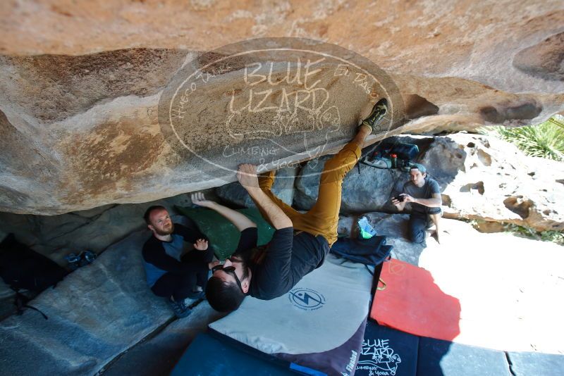 Bouldering in Hueco Tanks on 03/07/2020 with Blue Lizard Climbing and Yoga
Filename: SRM_20200307_1152560.jpg
Aperture: f/5.6
Shutter Speed: 1/200
Body: Canon EOS-1D Mark II
Lens: Canon EF 16-35mm f/2.8 L