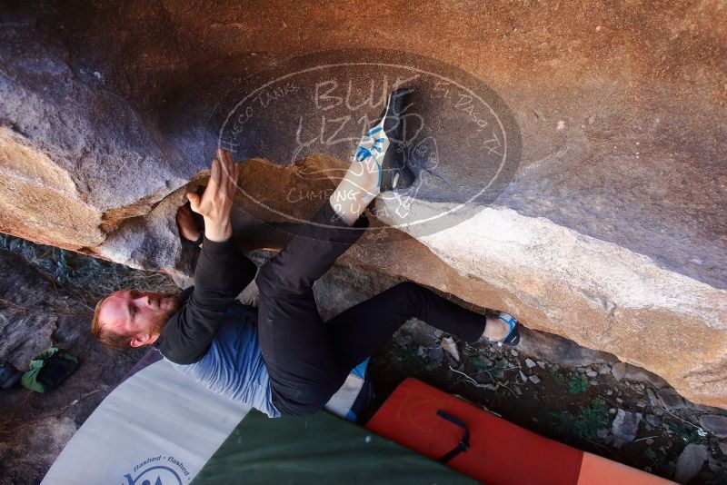 Bouldering in Hueco Tanks on 03/07/2020 with Blue Lizard Climbing and Yoga
Filename: SRM_20200307_1407050.jpg
Aperture: f/5.6
Shutter Speed: 1/200
Body: Canon EOS-1D Mark II
Lens: Canon EF 16-35mm f/2.8 L