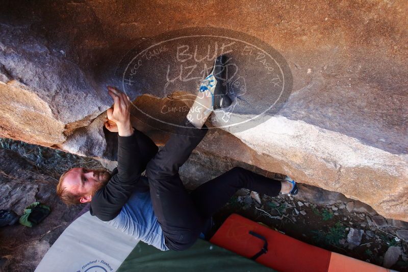 Bouldering in Hueco Tanks on 03/07/2020 with Blue Lizard Climbing and Yoga
Filename: SRM_20200307_1407060.jpg
Aperture: f/5.6
Shutter Speed: 1/200
Body: Canon EOS-1D Mark II
Lens: Canon EF 16-35mm f/2.8 L