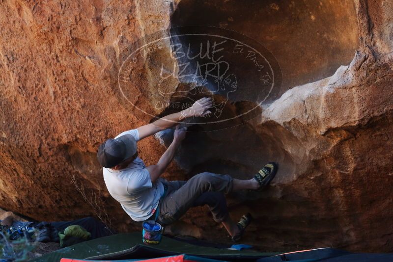 Bouldering in Hueco Tanks on 03/07/2020 with Blue Lizard Climbing and Yoga

Filename: SRM_20200307_1444130.jpg
Aperture: f/3.2
Shutter Speed: 1/400
Body: Canon EOS-1D Mark II
Lens: Canon EF 50mm f/1.8 II