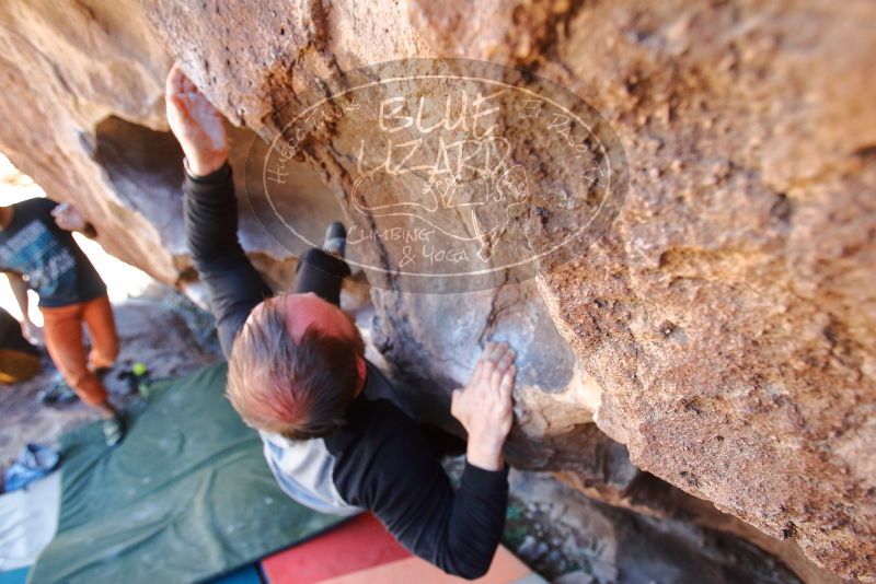 Bouldering in Hueco Tanks on 03/07/2020 with Blue Lizard Climbing and Yoga
Filename: SRM_20200307_1509260.jpg
Aperture: f/3.5
Shutter Speed: 1/320
Body: Canon EOS-1D Mark II
Lens: Canon EF 16-35mm f/2.8 L