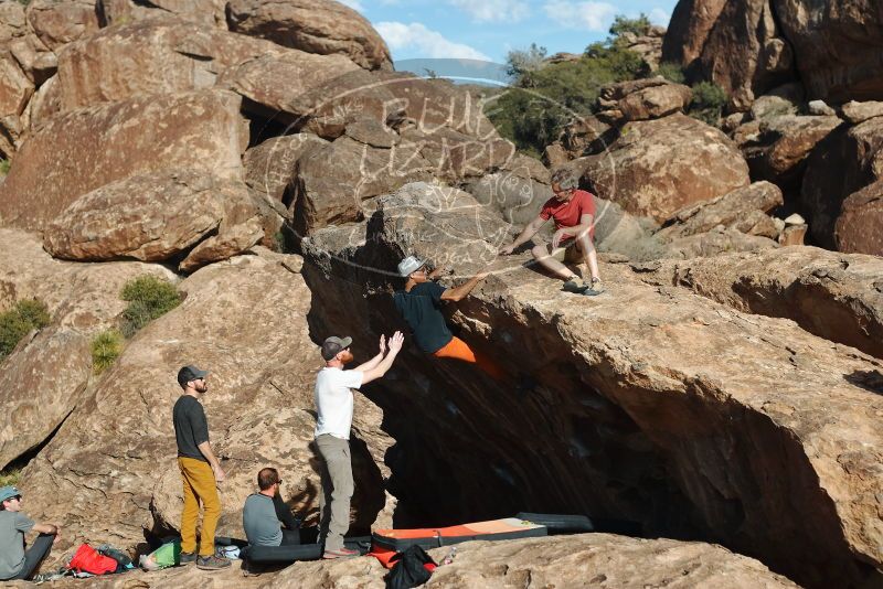 Bouldering in Hueco Tanks on 03/07/2020 with Blue Lizard Climbing and Yoga

Filename: SRM_20200307_1701110.jpg
Aperture: f/4.0
Shutter Speed: 1/1250
Body: Canon EOS-1D Mark II
Lens: Canon EF 50mm f/1.8 II