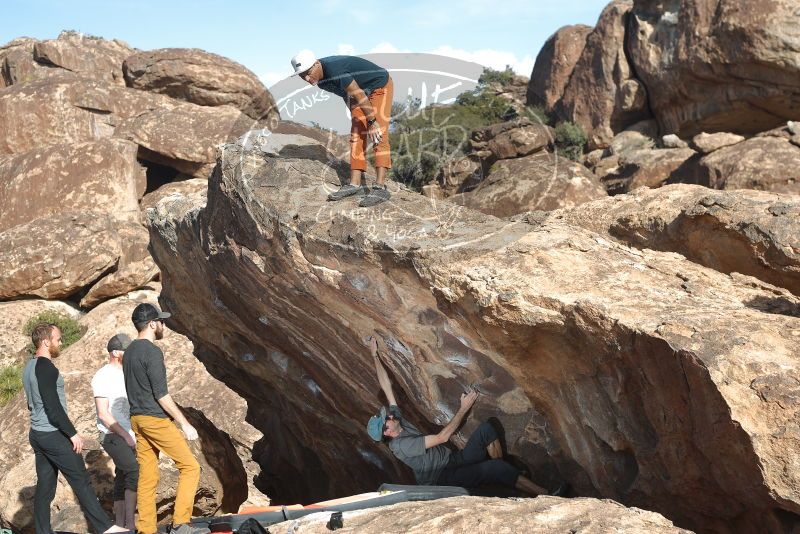 Bouldering in Hueco Tanks on 03/07/2020 with Blue Lizard Climbing and Yoga

Filename: SRM_20200307_1707220.jpg
Aperture: f/4.5
Shutter Speed: 1/250
Body: Canon EOS-1D Mark II
Lens: Canon EF 50mm f/1.8 II