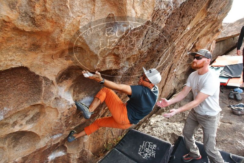 Bouldering in Hueco Tanks on 03/07/2020 with Blue Lizard Climbing and Yoga

Filename: SRM_20200307_1743220.jpg
Aperture: f/4.5
Shutter Speed: 1/250
Body: Canon EOS-1D Mark II
Lens: Canon EF 16-35mm f/2.8 L