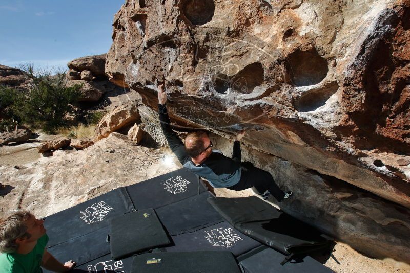 Bouldering in Hueco Tanks on 03/06/2020 with Blue Lizard Climbing and Yoga
Filename: SRM_20200306_1131550.jpg
Aperture: f/8.0
Shutter Speed: 1/250
Body: Canon EOS-1D Mark II
Lens: Canon EF 16-35mm f/2.8 L