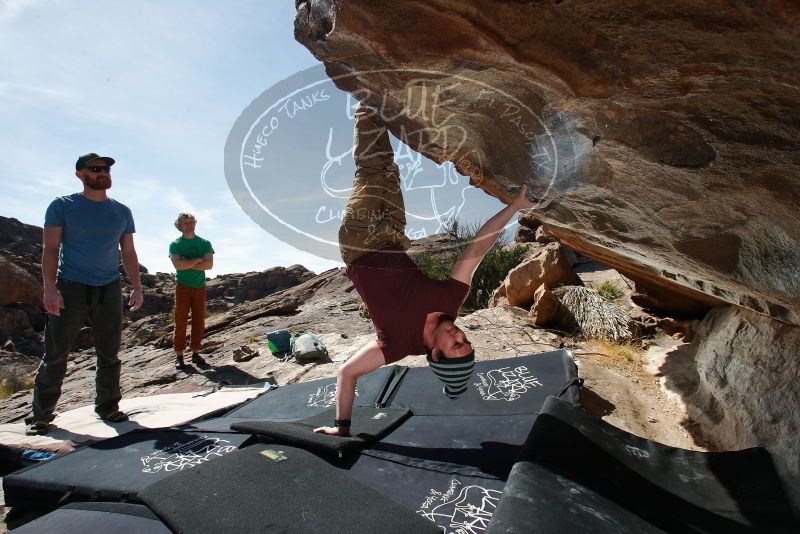 Bouldering in Hueco Tanks on 03/06/2020 with Blue Lizard Climbing and Yoga
Filename: SRM_20200306_1152260.jpg
Aperture: f/8.0
Shutter Speed: 1/250
Body: Canon EOS-1D Mark II
Lens: Canon EF 16-35mm f/2.8 L
