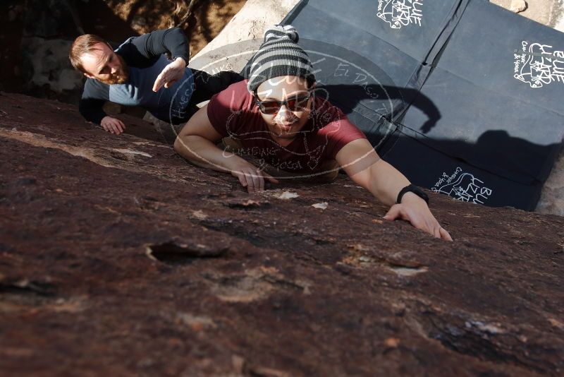 Bouldering in Hueco Tanks on 03/06/2020 with Blue Lizard Climbing and Yoga

Filename: SRM_20200306_1305500.jpg
Aperture: f/9.0
Shutter Speed: 1/320
Body: Canon EOS-1D Mark II
Lens: Canon EF 16-35mm f/2.8 L